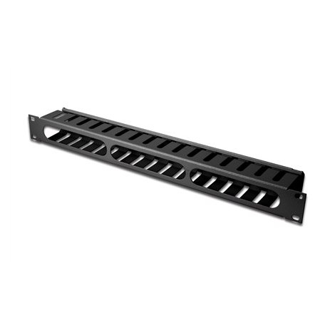 Digitus | 1U cable management cage detachable rear plate | DN-97617 | Black | For installation on the 483 mm (19") profile rails - 2